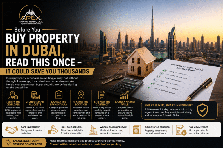 Before You Buy Property in Dubai, Read This Once – It Could Save You Thousands